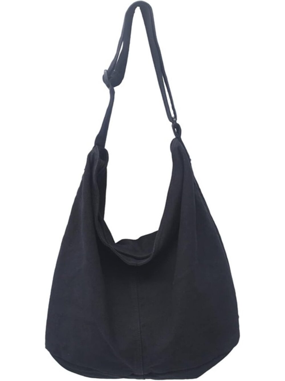 Women's Black2 Travel Canvas Zipper Crossbody Shoulder Laptop Bag